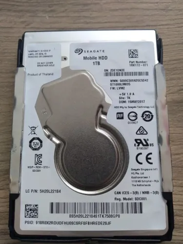Disco Rígido Slim Seagate 1tb Saudável St1000lm035 5400rpm 128m