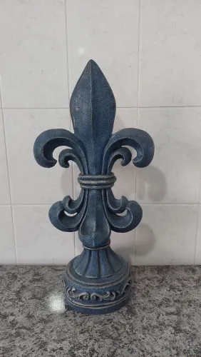Flor de Lis Decoração Resina Design