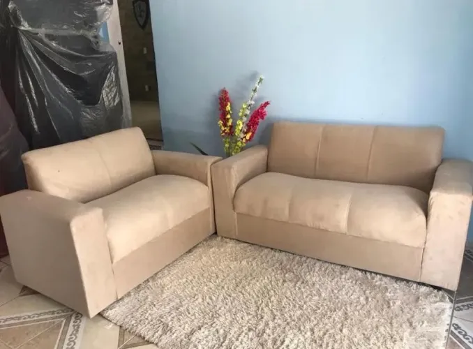 Conjunto de sofá 3 e 2 lugares novos e embalados disponíveis a pronta entrega