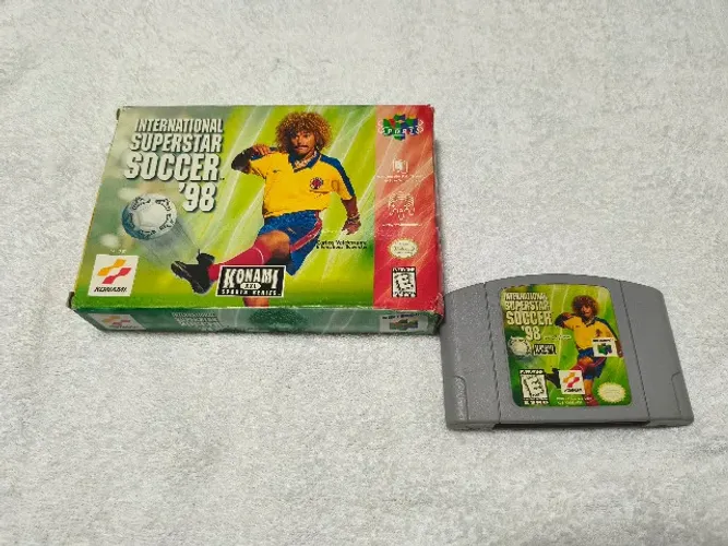 International Superstar Soccer 98 (Nintendo 64) Caixa e cartucho