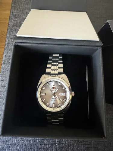 Relógio Orient Heritage Automático 3 Estrelas Yn6ss004 S1sx Prateado