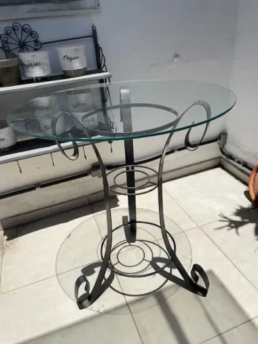 Mesa de vidro jardim 