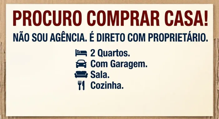 PROCURO COMPRAR CASA