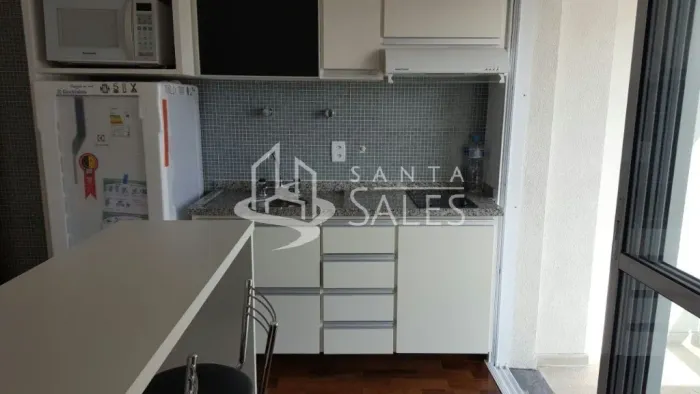Apartamento para locação na Vila Mariana, São Paulo-SP: 1 quarto, 1 sala, 1 banheiro, 1 va