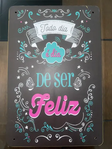 quadrinho de decoração de madeira preto