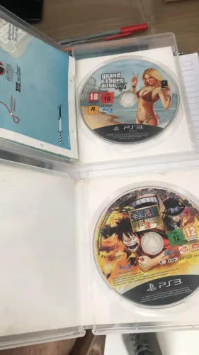 Jogos Ps3 Gta V + One Piece Pirate Warriors 3 + Nba 2k14