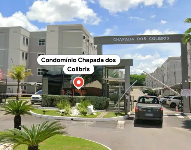 APARTAMENTO 2 QUARTOS, COND. CHAP DOS COLIBRIS, REGIÃO IMPERIAL, C/ AR E ARMARIOS, 2 LANCE