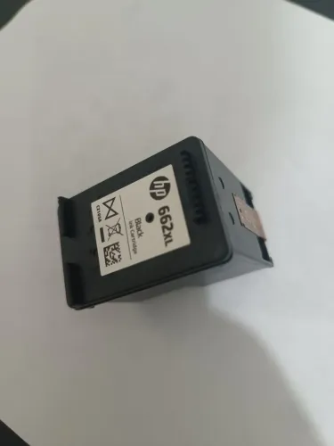 Cartucho hp 662 preto originais que foram enchidos novamente uma única vez 