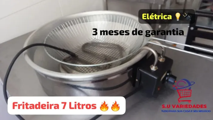 Fritadeira 7Litros Elétrica Econômica p/ Pastéis Batata e salgados