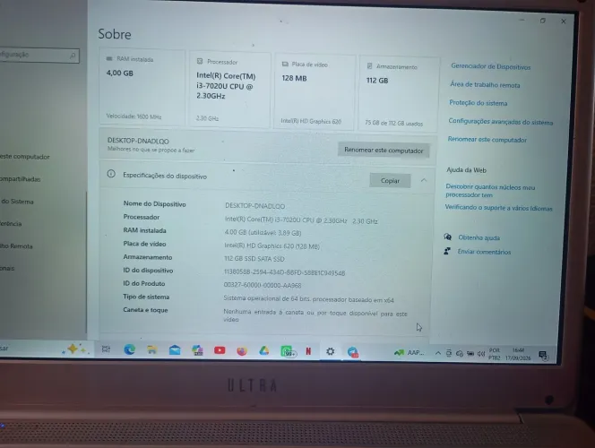 Notebook e iPad
