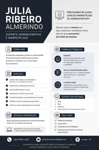 PRECISANDO DE AJUDA COM SEU MARKETPLACE OU ADMINISTRATIVO?