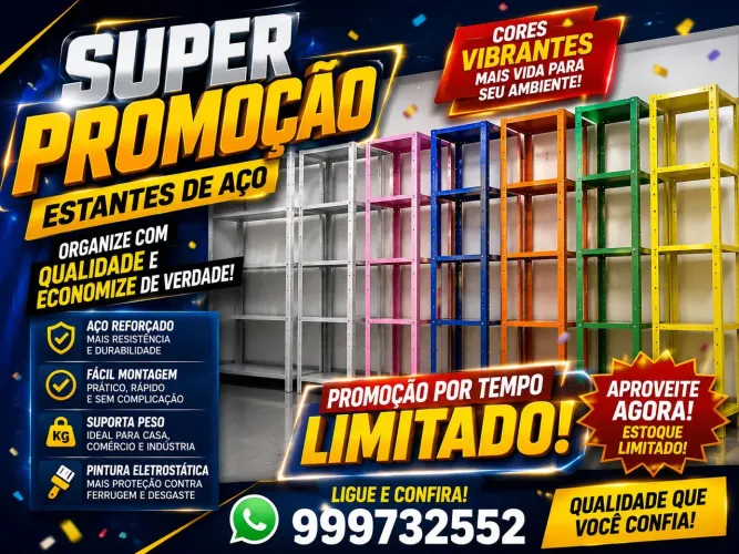 Estante de aço novas pronta entrega leiam o anúncio 