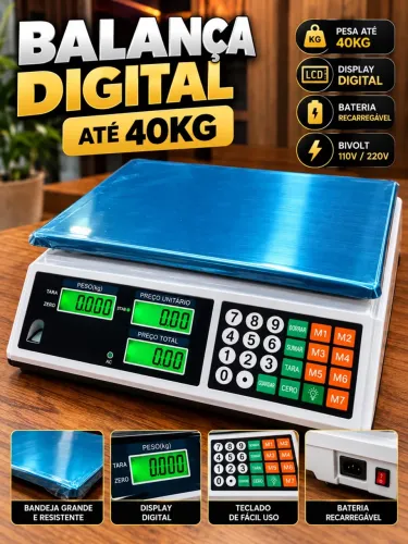 BALANÇA DIGITAL COMERCIAL COM GARANTIA ENTREGAMOS.