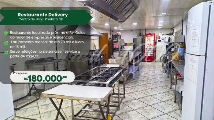Restaurante Delivery no Centro de Brag. Paulista, SP.  (Cod. 114278)