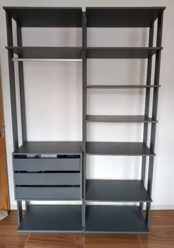 Roupeiro / Closet Modular Estilo Industrial Be Mobiliário (5 Módulos)