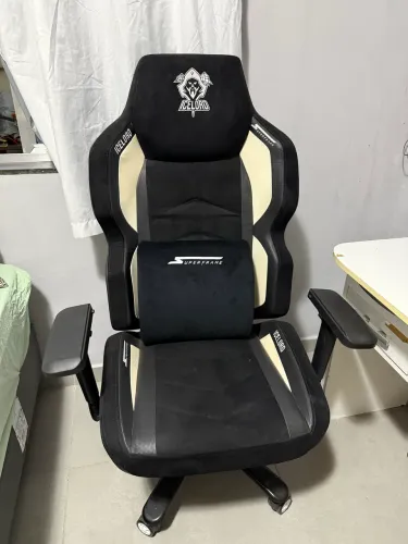 Cadeira Gamer SuperFrame Icelord Pro Edition, Reclinável, 4D, Preto e Branco