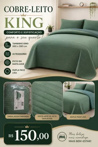 Cobre leito king
