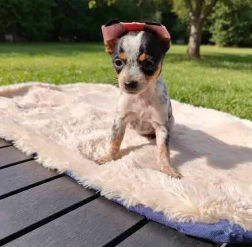 Pequena Princesa Pinscher Cheia de Amor