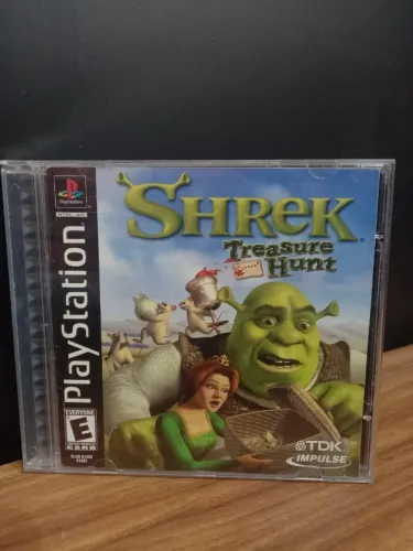 JOGO SHREK TREASURE HUNT PS1 CIB USAORIGINAL COMPLETO 
