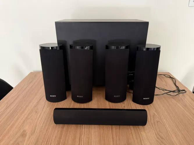 Kit 5.1 Sony Home Theater caixas de som subwoofer