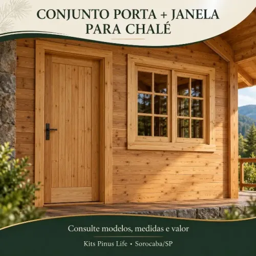 Conjunto porta + janela
