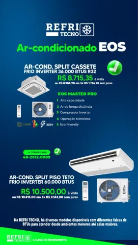 Ar condicionado cassete / piso Teto