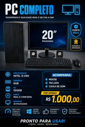 PC Completo I5, 8gb