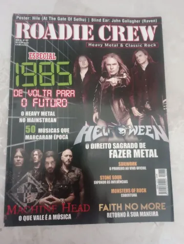 Revista Roadie Crew especial 1985, com poster