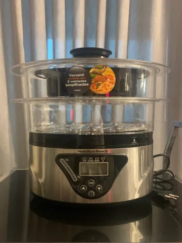 Panela a vapor Digital e Panela de Arroz Hamilton Beach - Nova