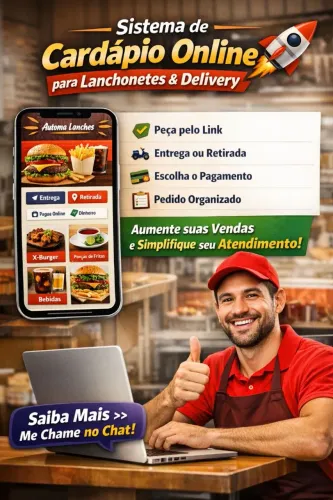 Cardápio Online para Lanchonetes e Delivery