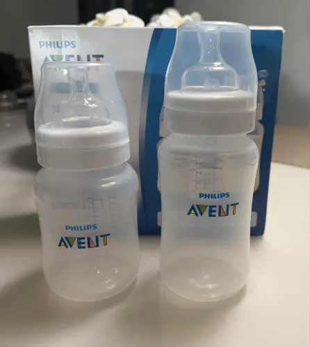 Kit duplo mamadeira Philips Avent transparente 