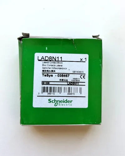 Bloco de Contato Auxiliar Lateral LAD8N11 1NA+1NF Schneider