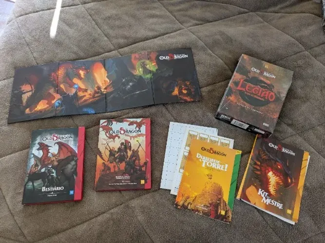 Kit RPG Old Dragon - Buró Editora | Livro do Mestre, Bestiário, Escudo, Legião e Mais