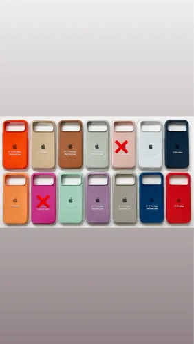 Capa silicone case iPhone 17 pro Max laranja, branca, cinza, azul, marrom, bege novas