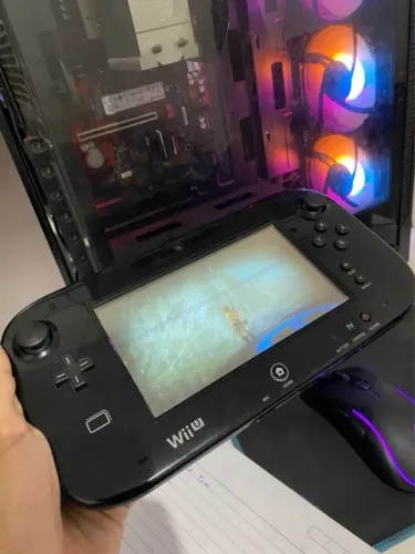 Nintendo WII U Edição Deluxe + GAME PAD + HD 500gb LEIA