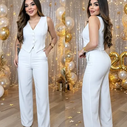 Conjunto de calça e jaqueta ! Novo