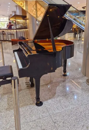 Piano de cauda acústico semi novo excelente