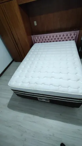 Cama box casal CASTOR Colchão Silver Star zerado