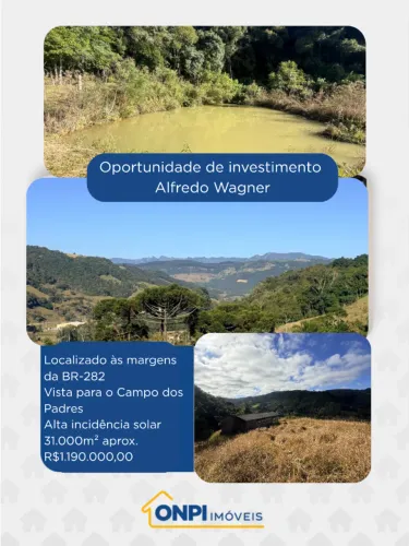 OPORTUNIDADE DE INVESTIMENTO EM ALFREDO WAGNER