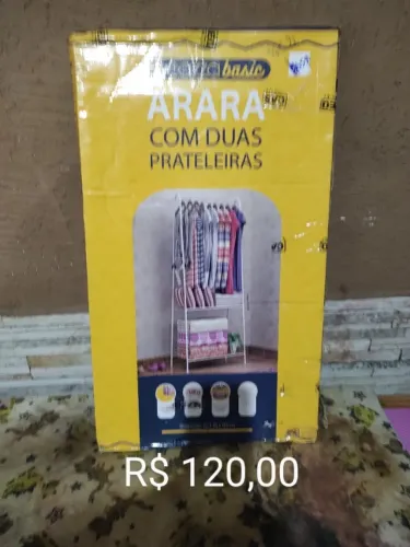 Arara com 2 prateleiras 