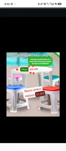 Banquinhos prático mult uso 