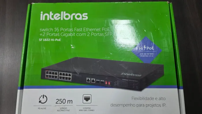 Switch intelbras sf1822Hi-PoE
