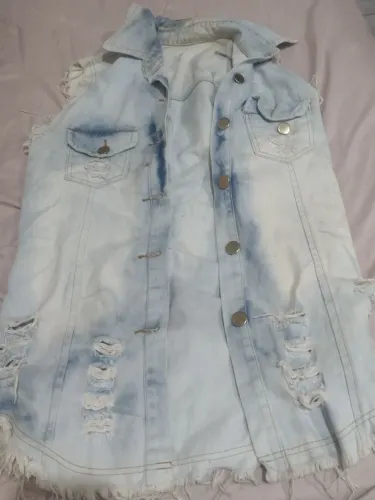 Colete jeans claro