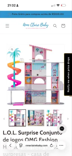 Casinha mdf LOL OMG