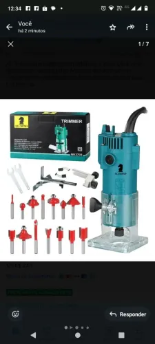 Kit tupia laminadora 6mm. R$: 250,00 aceito oferta 