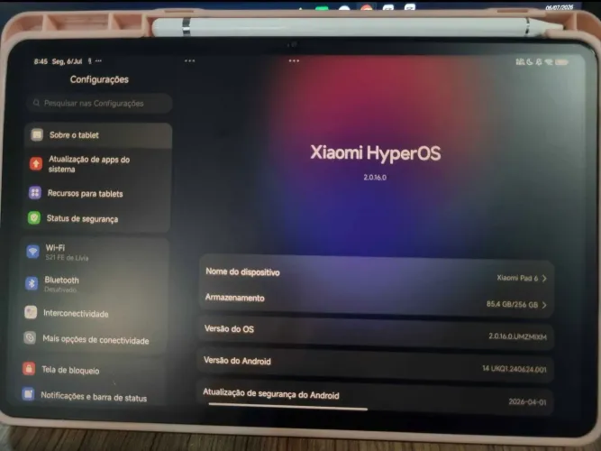 Tablet Xiaomi Tab 6 - POUCO USO