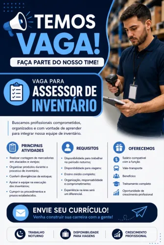 Vaga Assessor de Inventário
