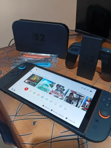Switch 2 com 1 mes de uso, com caixa