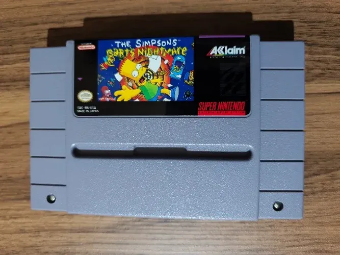 Cartucho Super Nintendo The Simpsons: Bart's Nightmare Original impecável