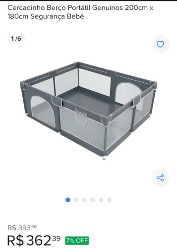 Cercado para bebê grande